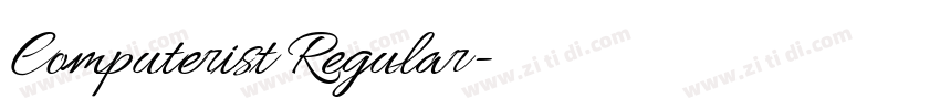 Computerist Regular字体转换